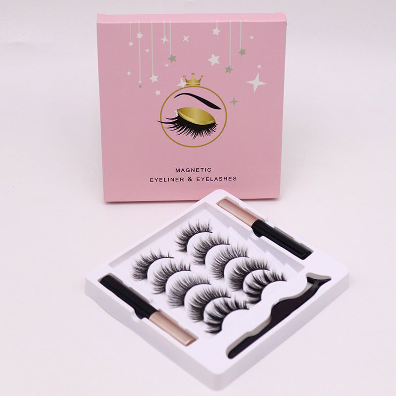 Magnetic Eyelashes Eyeliner Set Long Lasting False Mink Waterproof Eye Lashes Extension Reusable Beauty Makeup Tool Magnetic Eyelashes Eyeliner Set Long Lasting False Mink Waterproof Eye Lashes Extension Reusable Beauty Makeup Tool